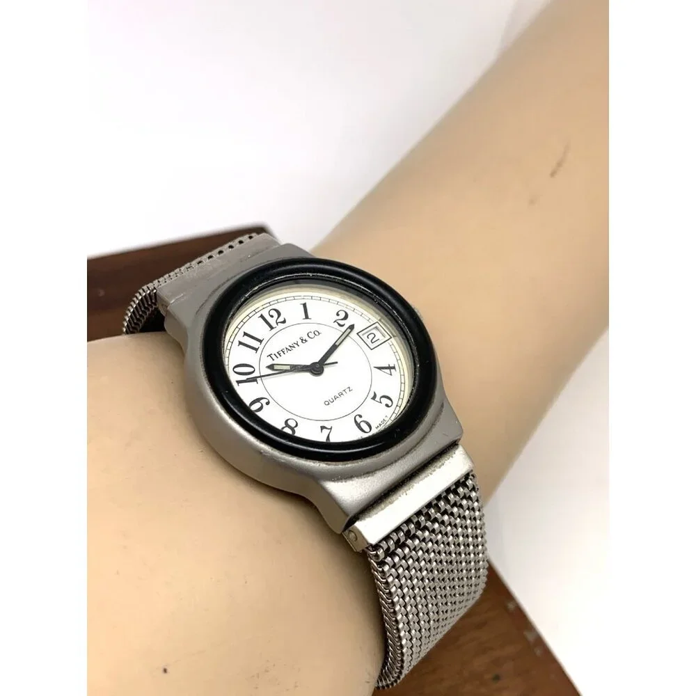 Tiffany & Co. by Sicura Breitling Watch Swiss Quartz Vintage Expansion Band 33mm